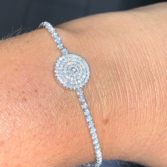 Tennis bracelet 925 with ideal cut cz’s - Picture 6 of 7